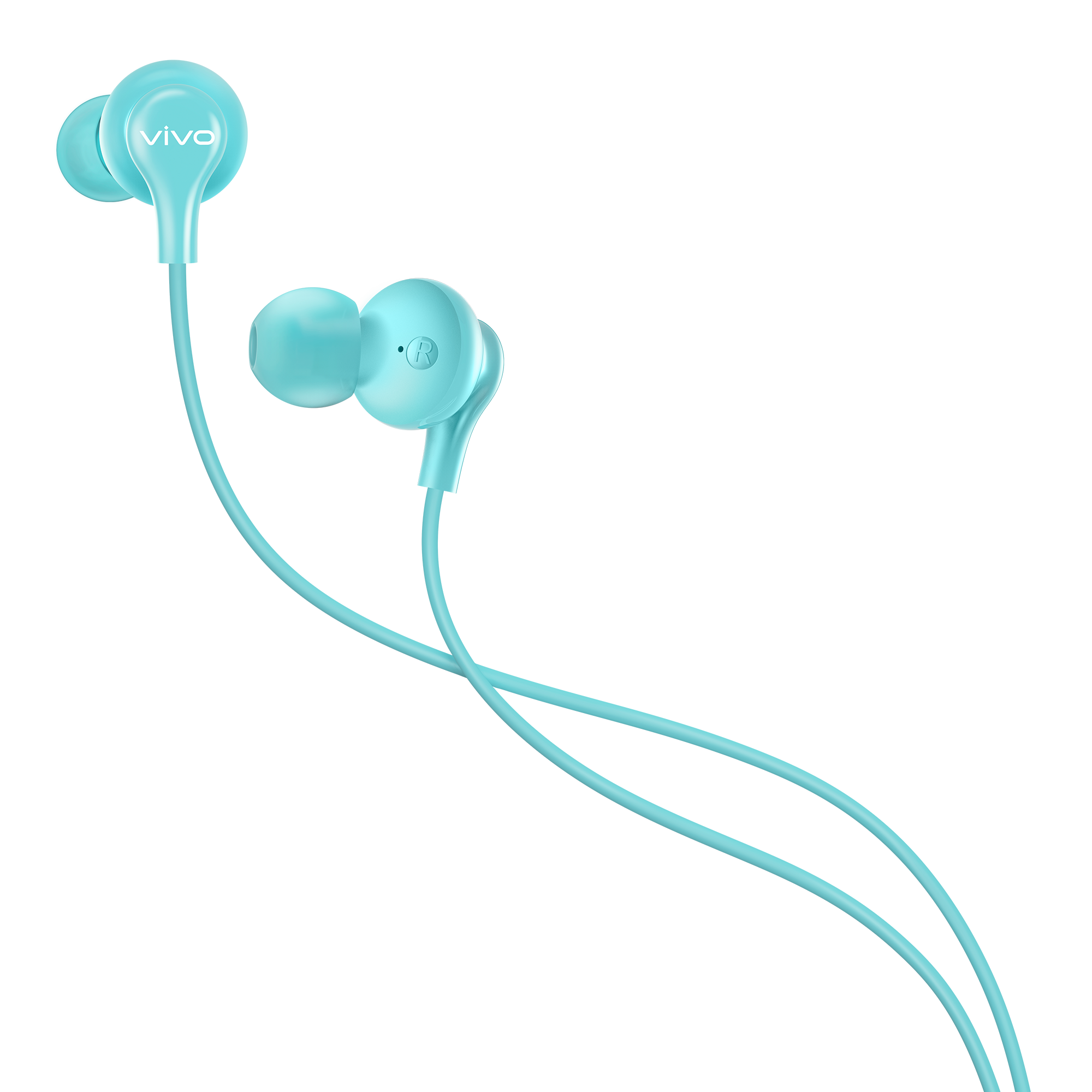 Наушники vivo Color Earphone голубые — купить в официальном интернет ...