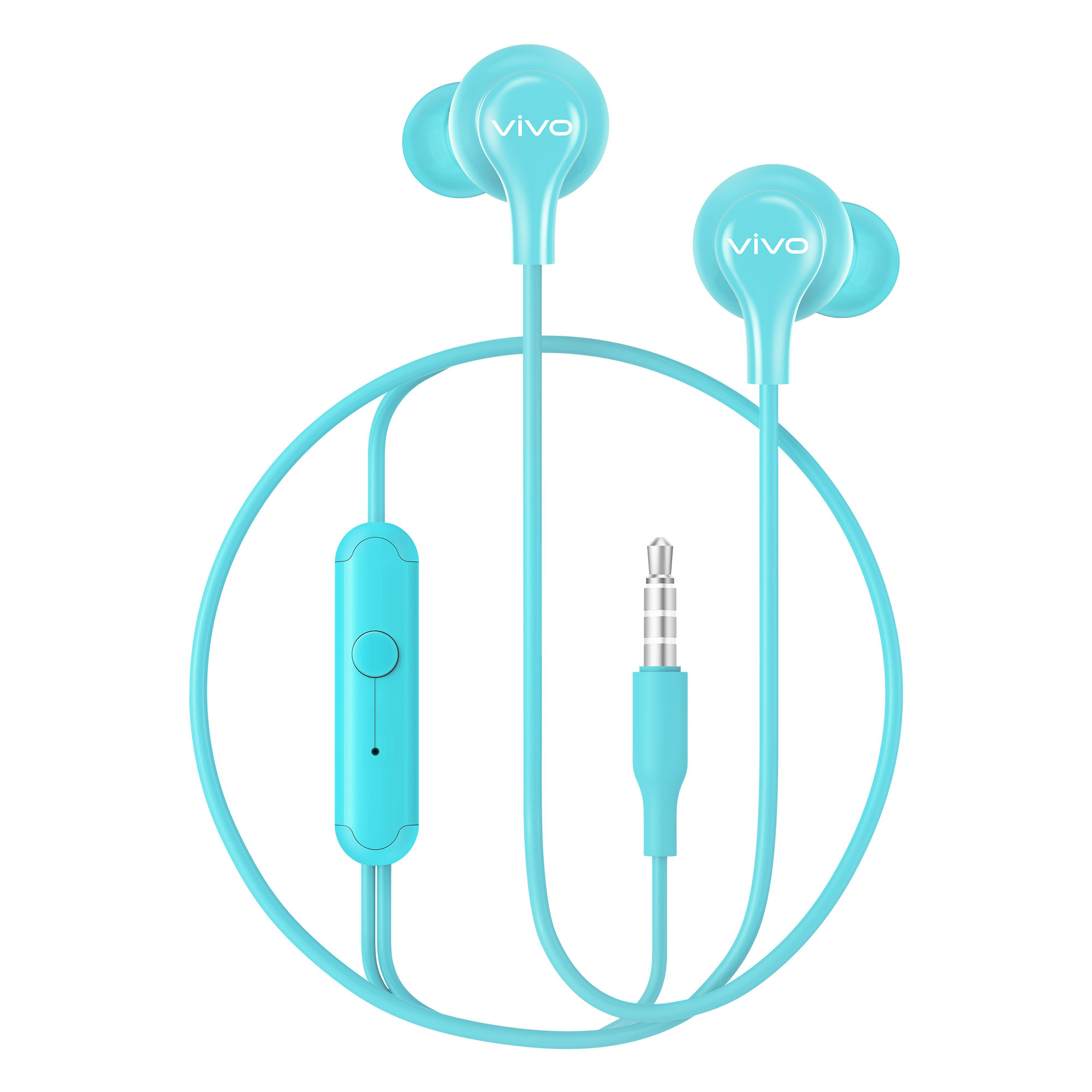 Наушники vivo Color Earphone голубые — купить в официальном интернет ...